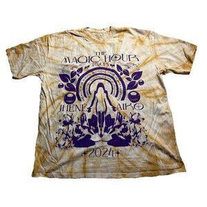 JHENE AIKO The Magic Hour Tour 2024 Music Tie Dye Adult Shirt Sz 2XL NWOT